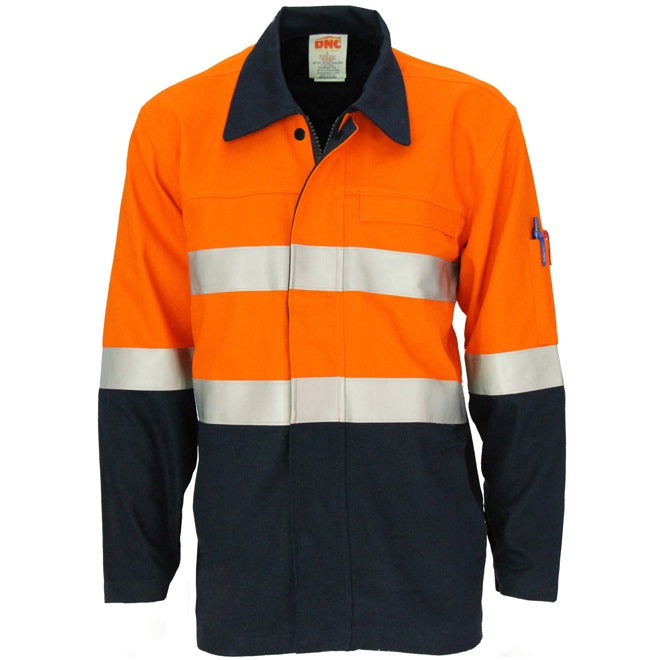 dnc drill arc rated welders jacket orange
