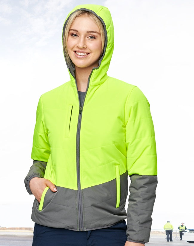 aiw unisex hi-vis puffer jacket