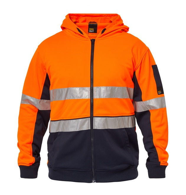 ncc day and night zip hoodie orange