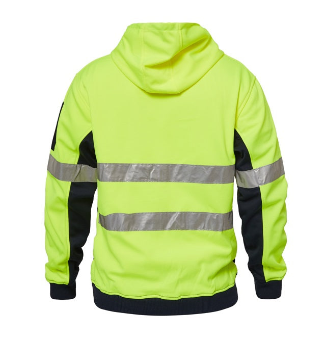 ncc day and night zip hoodie lime