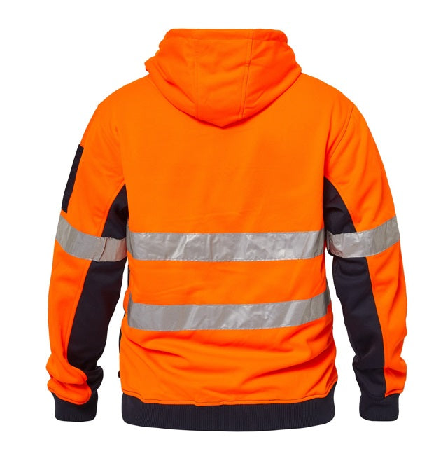 ncc day and night zip hoodie orange