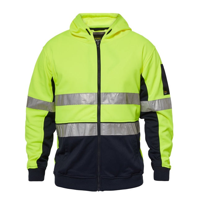ncc day and night zip hoodie lime