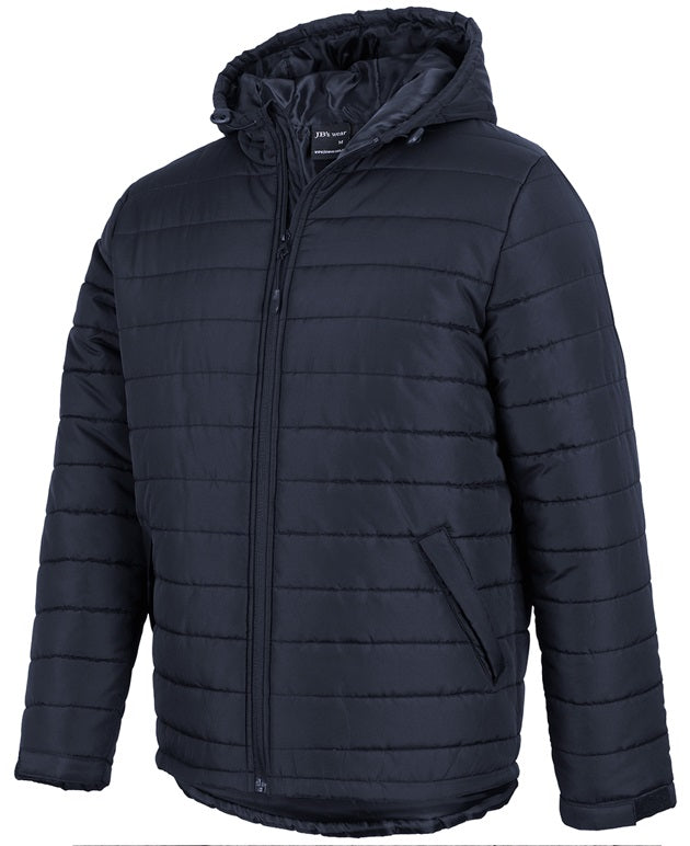 Jb's hooded puffer jacket navy