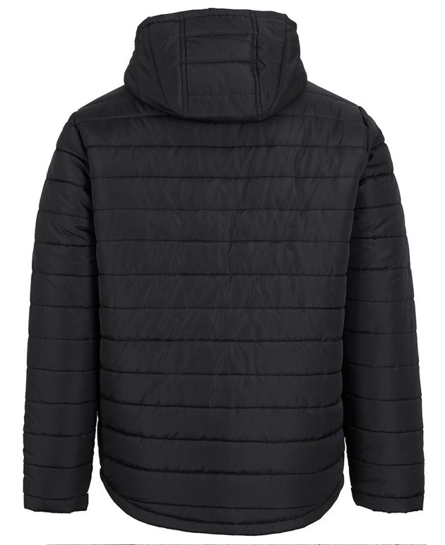 Jb's hooded puffer jacket black
