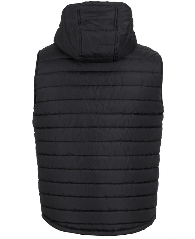 Jb's hooded puffer vest black
