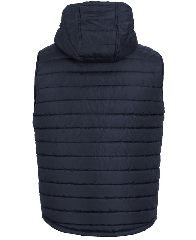 Jb's hooded puffer vest navy