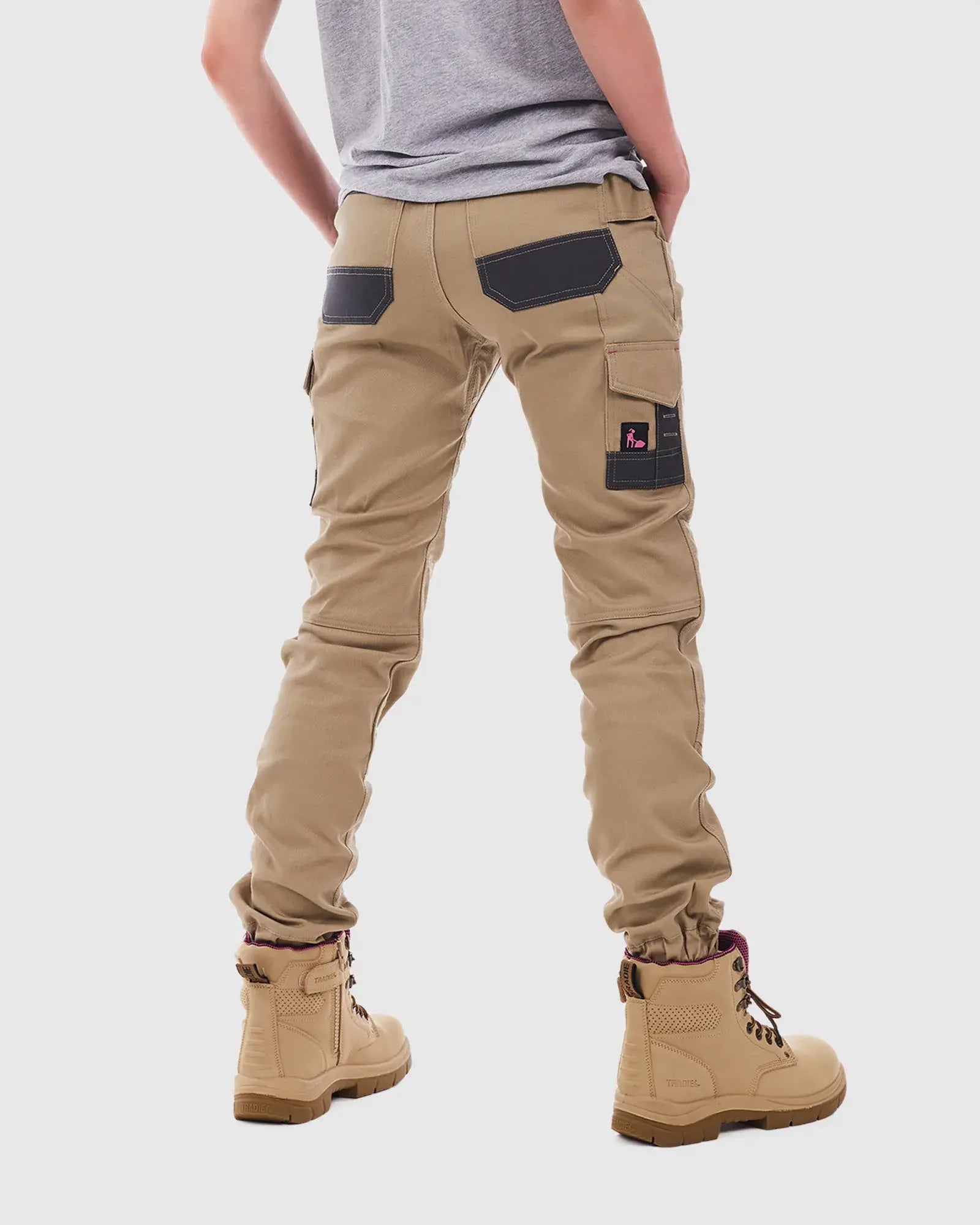Tradie Lady Cuffed Work Pant Khaki