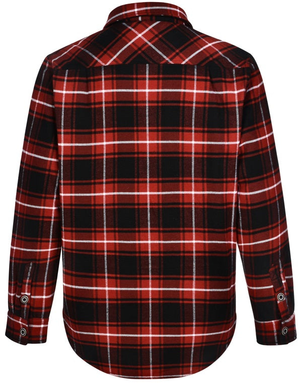 AIW Unisex Quilted Flannel Jacket Red