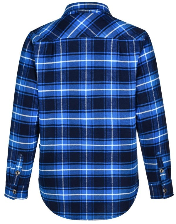 AIW Unisex Quilted Flannel Jacket Blue