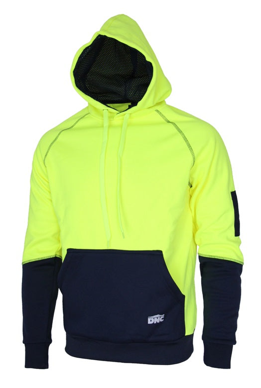 DNC Hi-Vis Softshell Hoodie - Yellow