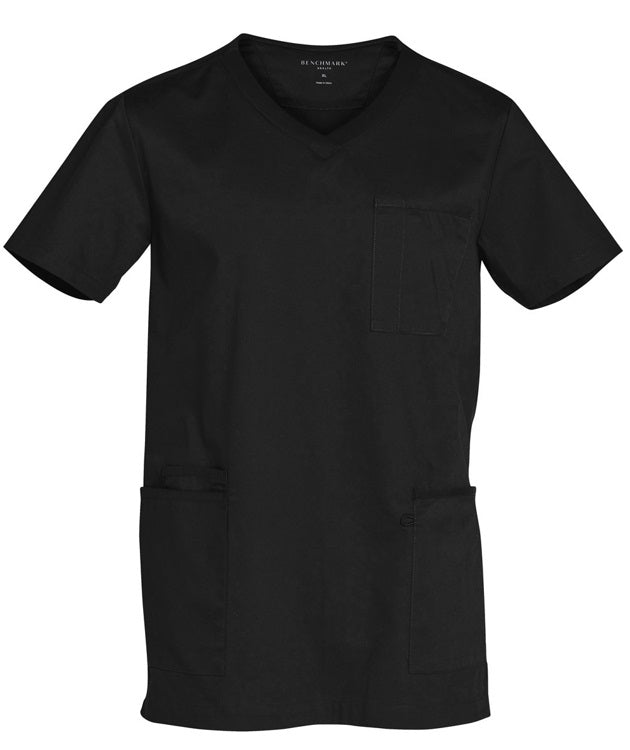 AIW Men's Contrast Scrubs Top - Black