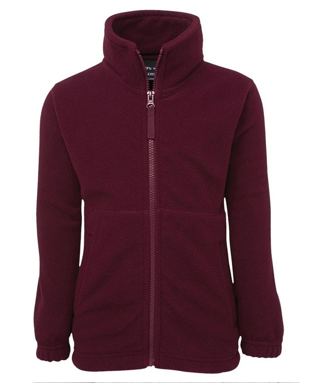 JB's Kids Zip Polar Jumper - Maroon