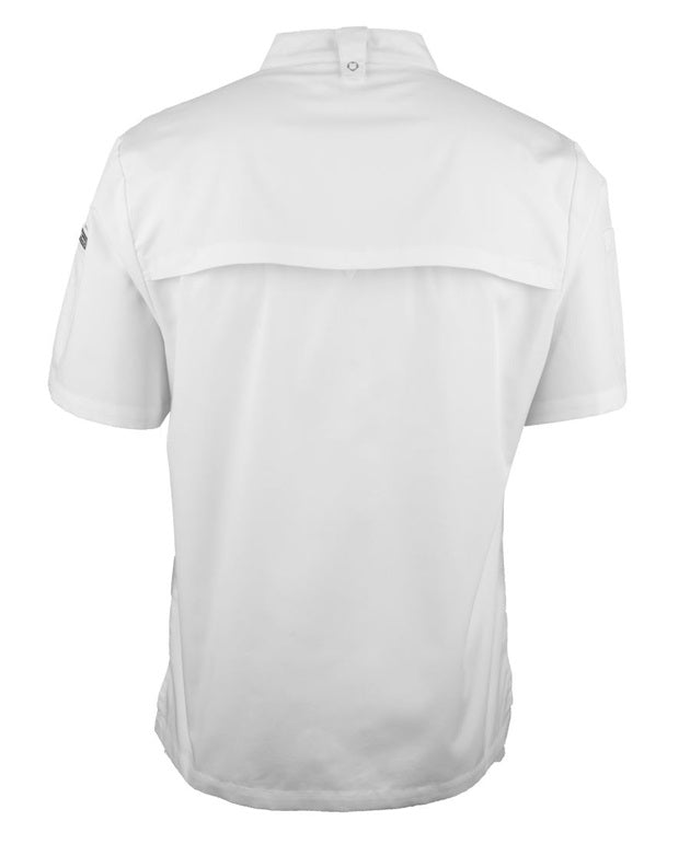 JB's Men S/S Snap Button Chef Jacket - White