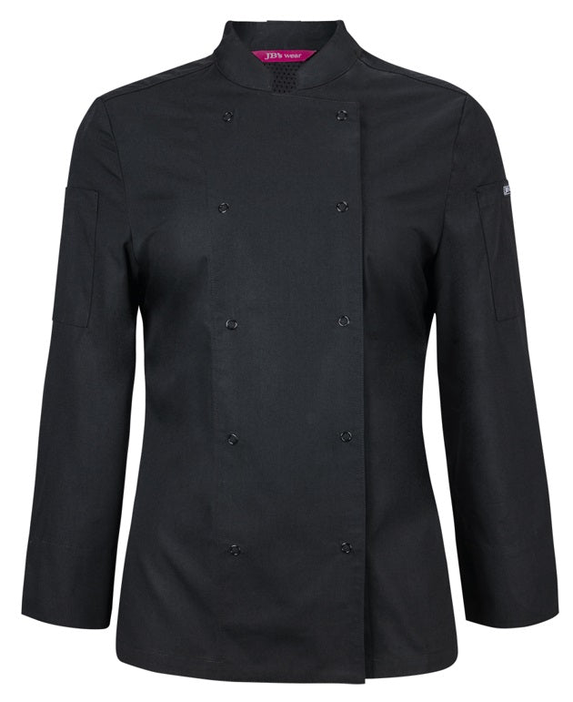 JB’s Ladies L/S Snap Button Chef Jacket