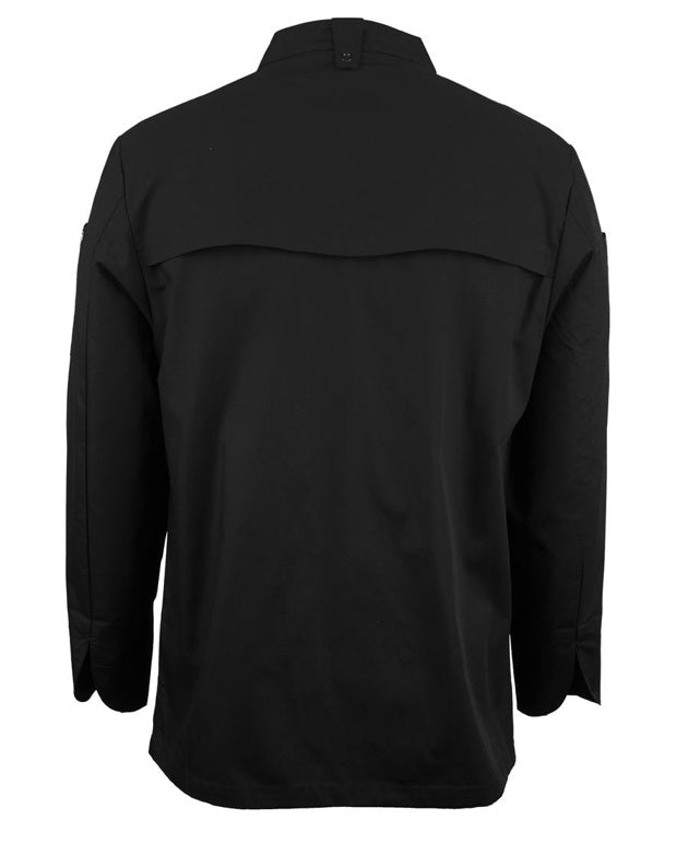 JB's Mens L/S Snap Button Chef Jacket - Black