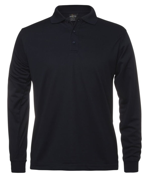 JB's L/S Podium Poly Polo - Navy