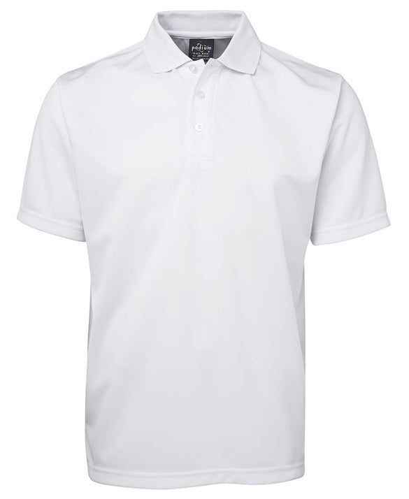 JB's S/S Podium Poly Polo - White