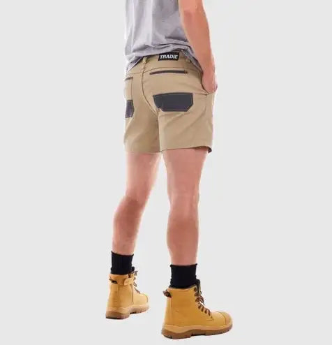 Tradie Flex Shorts Khaki