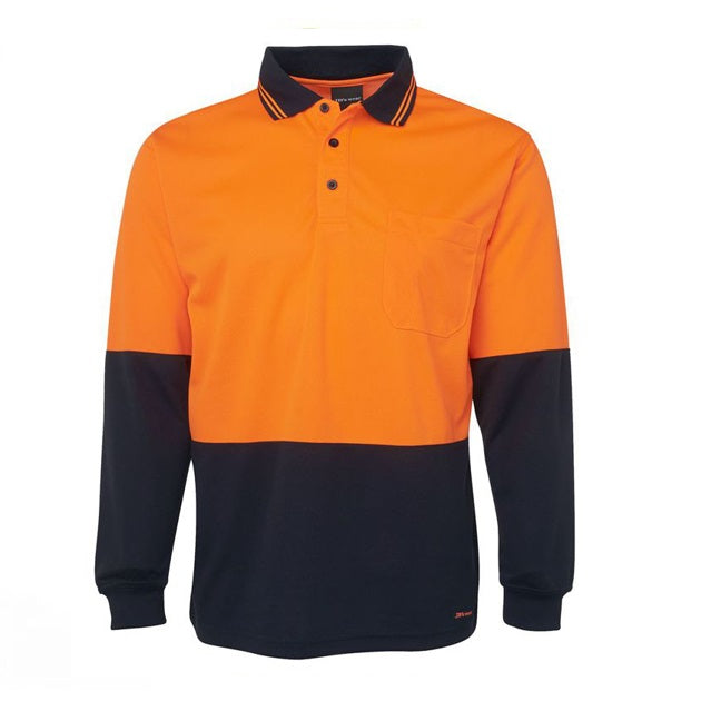 jbs long sleeve trad polo orange