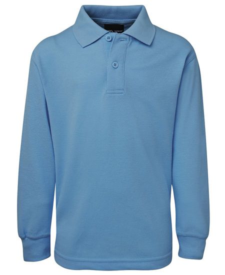 jbs kids long sleeve polo light blue
