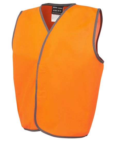 jbs kids hi vis safety vest orange