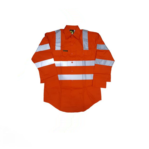 vicrail-dn-cotton-work-shirt-orange