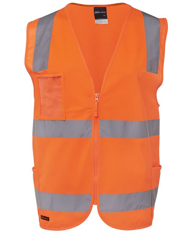 jbs day and night zip vest orange