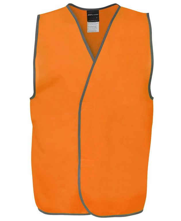 jbs hi vis safety vest orange