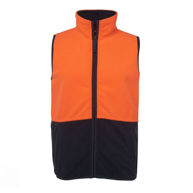 jbs hi vis polar vest orange