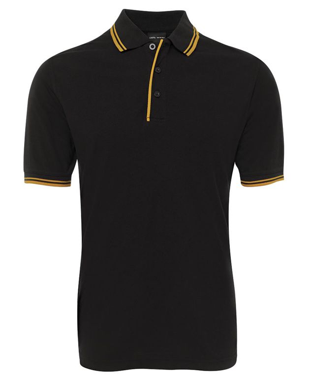 jbs contrast polo black gold