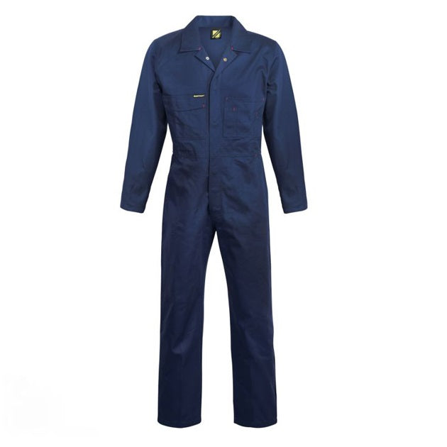 mens cotton drill coveralls navy