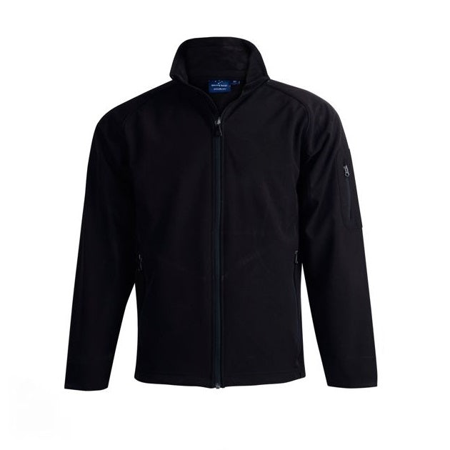 mens softshell jacket black