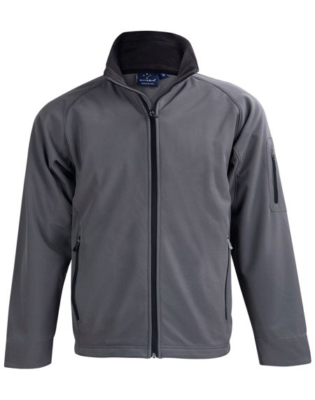 mens softshell jacket charcoal