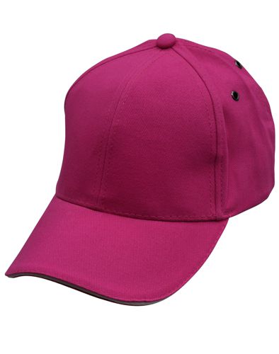 sandwich peak cap pink white