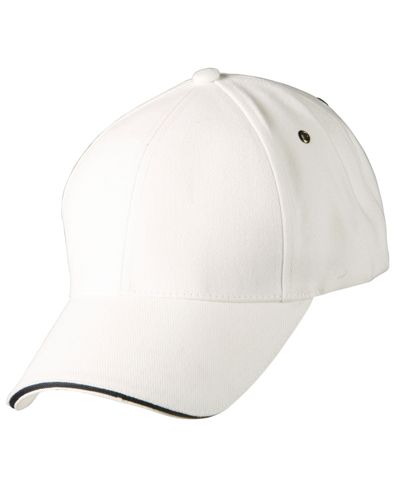 sandwich peak cap white navy