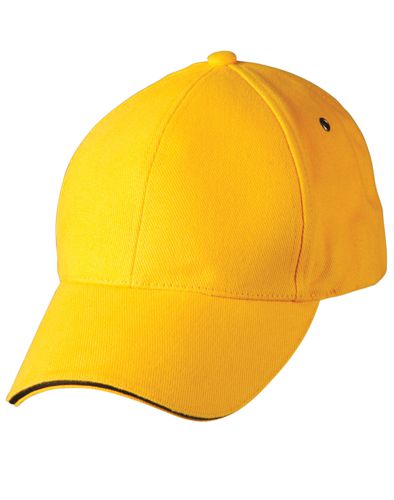 sandwich peak cap gold black