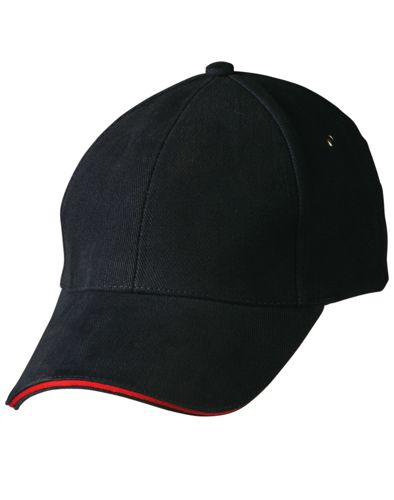 sandwich peak cap navy red