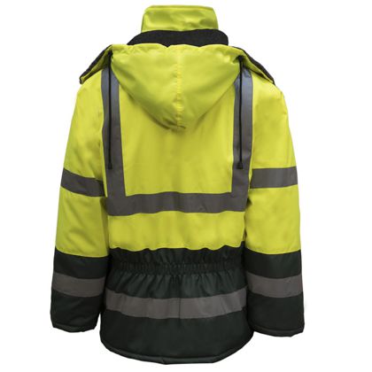 ncc hi vis freezer jacket with reflective tape
