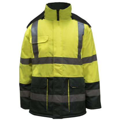 ncc hi vis freezer jacket with reflective tape