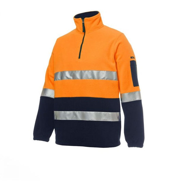 jbs hi vis day night polar fleece jumper orange