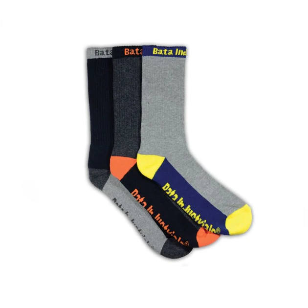 bata work socks bright