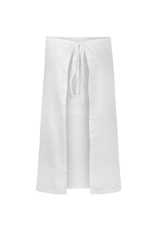 ncc 3/4 apron with pocket white