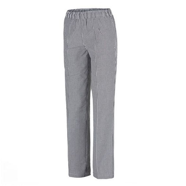 jbs ladies elasticated chefs pants checkered