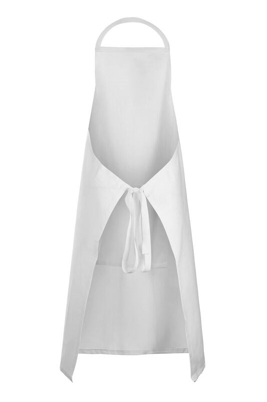 ncc full bib apron with pocket white