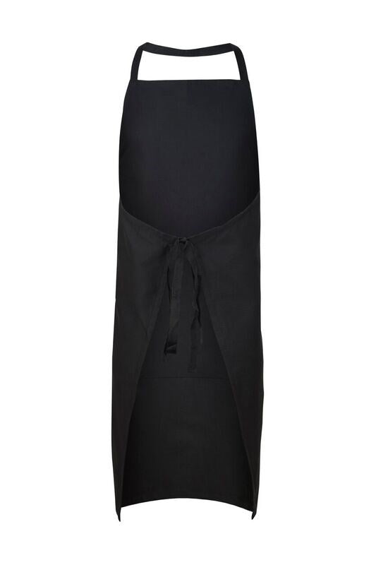 ncc full bib apron with pocket black