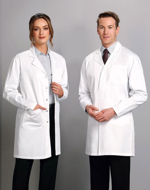 aiw unisex long sleeve lab coat
