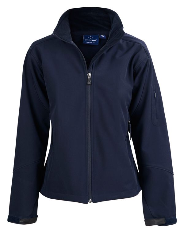 ladies softshell jacket navy