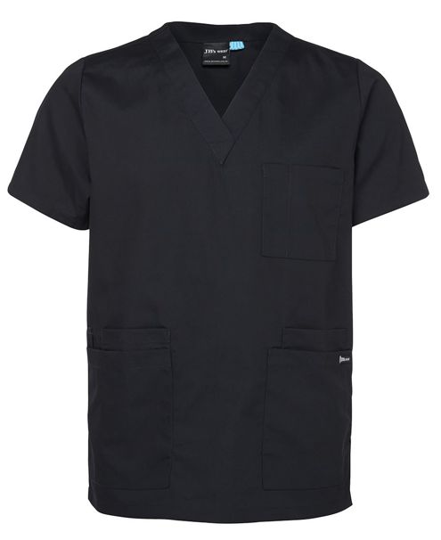 jbs unisex scrubs top black