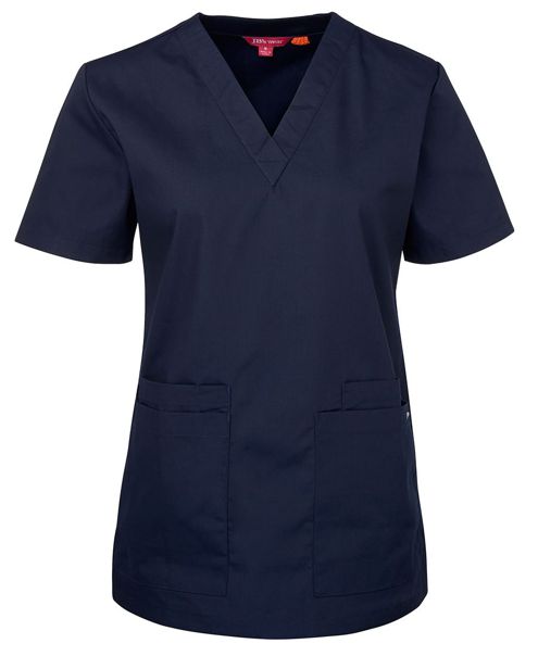 jbs ladies scrubs top navy
