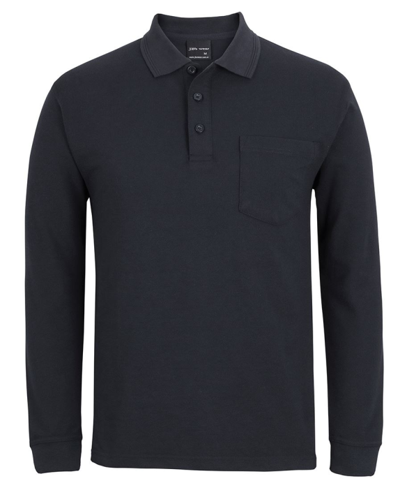JB's L/S Black Pocket Polo